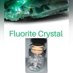 $2 Fluorite Crystal Decorative Jar~New~$2 WHEN BUNDLED WITH 3 OR MORE ITEMS